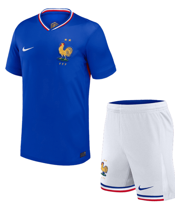 France Home Jersey Kit (Jersey+Shorts)