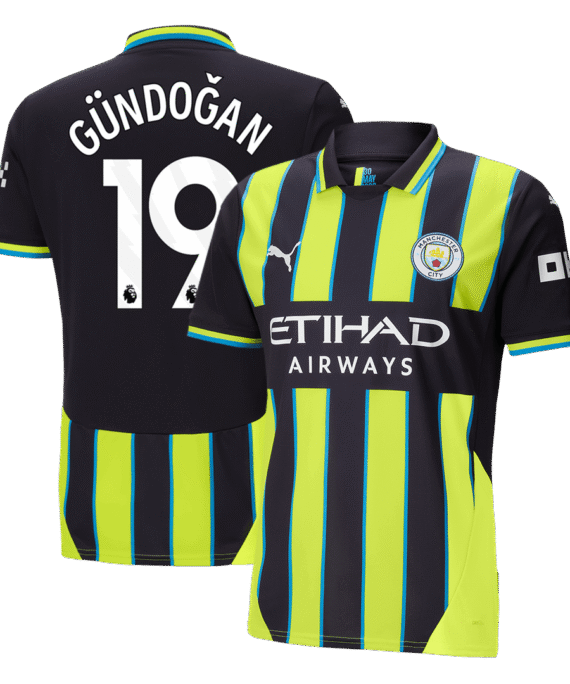 Manchester City GÜNDOĞAN #19 Away Soccer Jersey