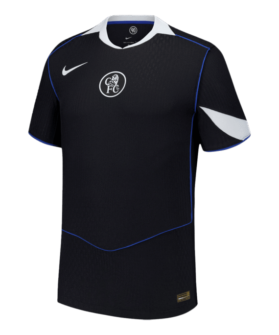Authentic Chelsea Third Away Soccer Jersey 25/26 Black