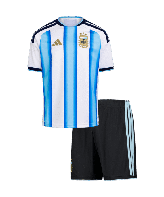 Kid's Argentina Home Soccer Jersey Kit(Jersey+Shorts) 25/26 Blue&White