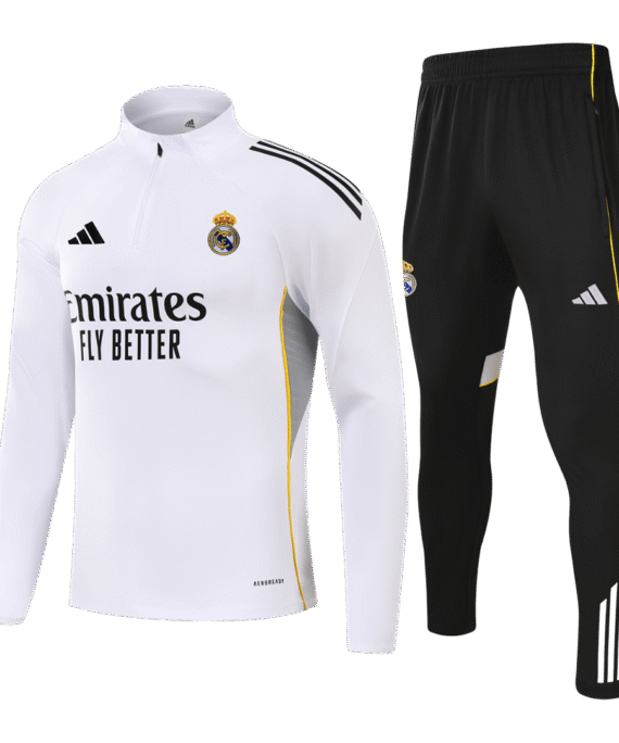 Real Madrid Sweatshirt Kit 2025/26 - White (Top+Pants)
