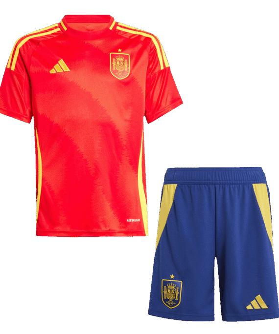 Spain Home Jersey Kit EURO Kids(Jersey+Shorts)