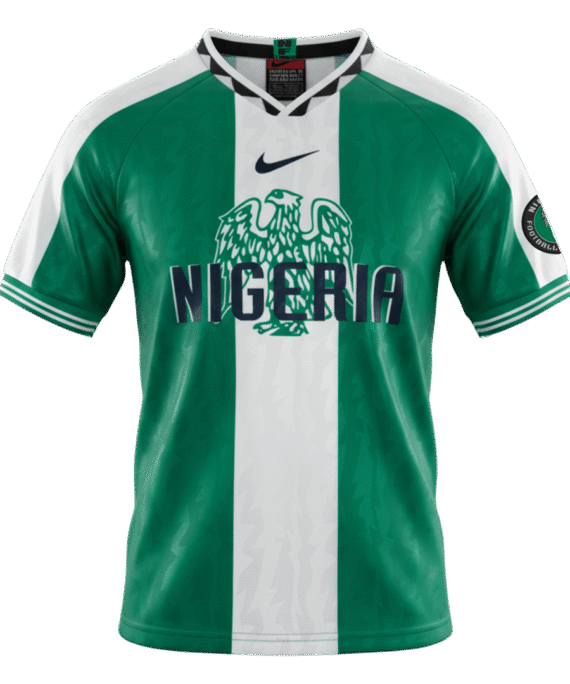 Nigeria Home Soccer Jersey Retro 1996