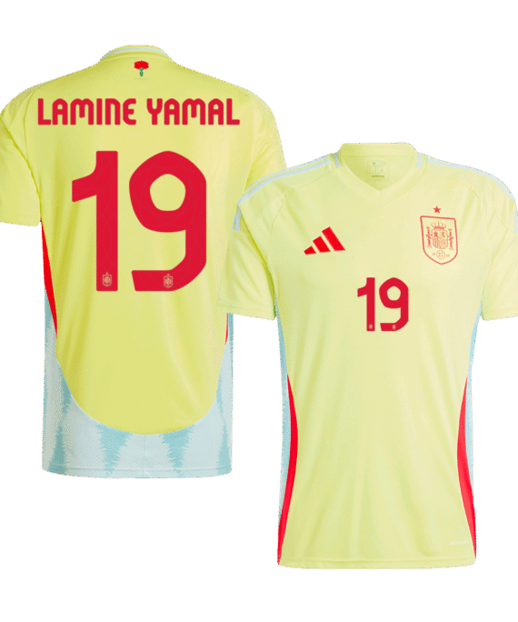 Spain LAMINE YAMAL #19 Away Jersey EURO
