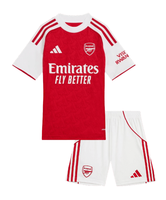 Arsenal Home Soccer Jersey Kit 2025/26 Kids(Jersey+Shorts)