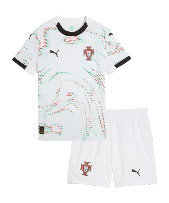 Portugal Away Soccer Jersey Kit 2025 Kids(Jersey+Shorts)