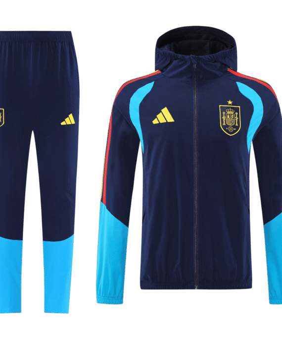 Spain Hoodie Training Kit 2026 - Blue&Black (Top+Pants)