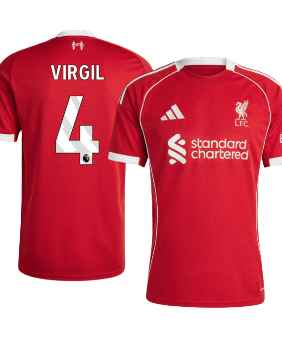 Liverpool VIRGIL #4 Home Soccer Jersey 2025/26