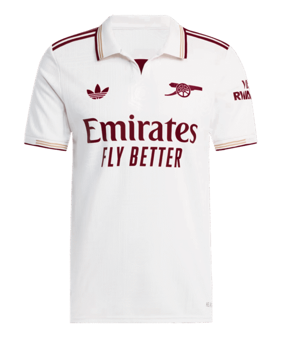 Authentic Arsenal Third Away Soccer Jersey 2025/26 White