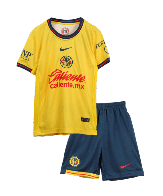 Club America Home Soccer Jersey Kit Kids(Jersey+Shorts)