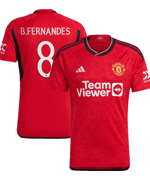 Manchester United B.FERNANDES #8 Home Jersey 2023/24 - UCL Edition