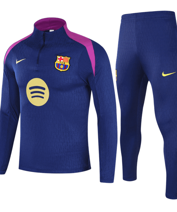 Kid's Barcelona Zipper Sweatshirt Kit(Top+Pants) 25/26 Navy