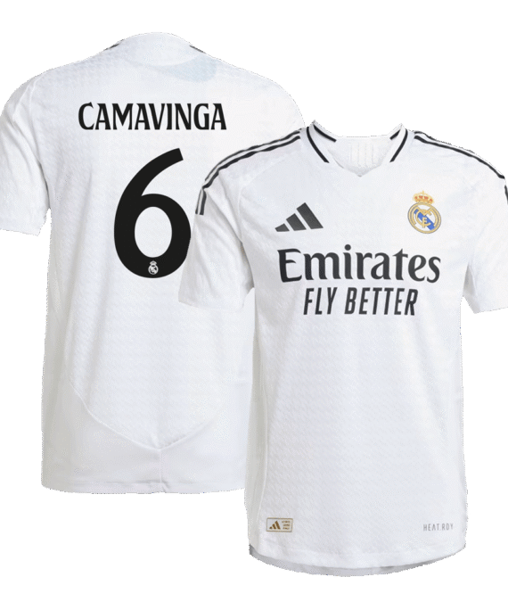Real Madrid CAMAVINGA #6 Home Jersey Authentic