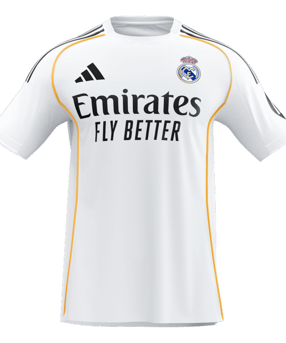 Real Madrid Home Soccer Jersey 2025/26 White