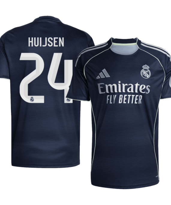 Real Madrid HUIJSEN #24 Away Soccer Jersey 2025/26