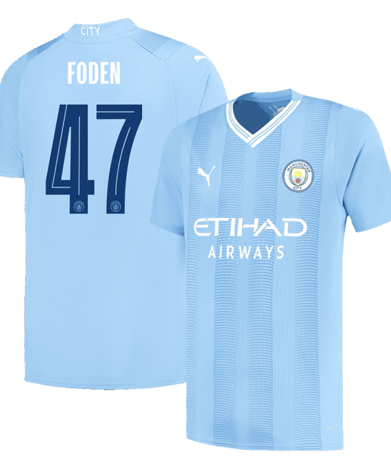 Manchester City FODEN #47 Home Jersey 2023/24 - UCL Edition
