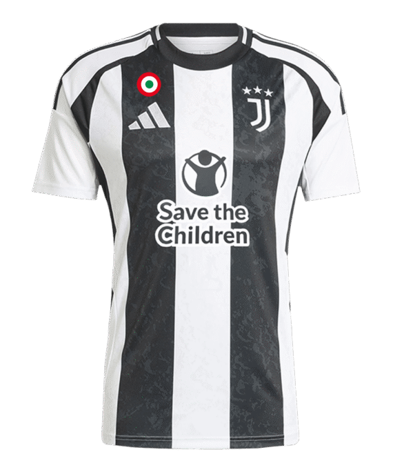 Juventus Home Soccer Jersey- Save The Children Sponsor
