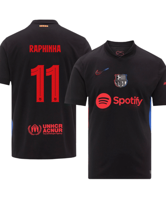Barcelona RAPHINHA #11 Away Jersey - UCL Edition