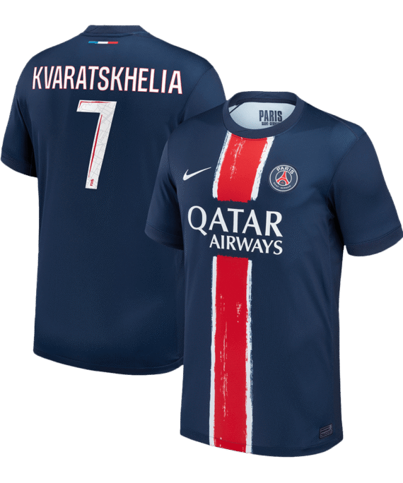 PSG KVARATSKHELIA #7 Home Soccer Jersey