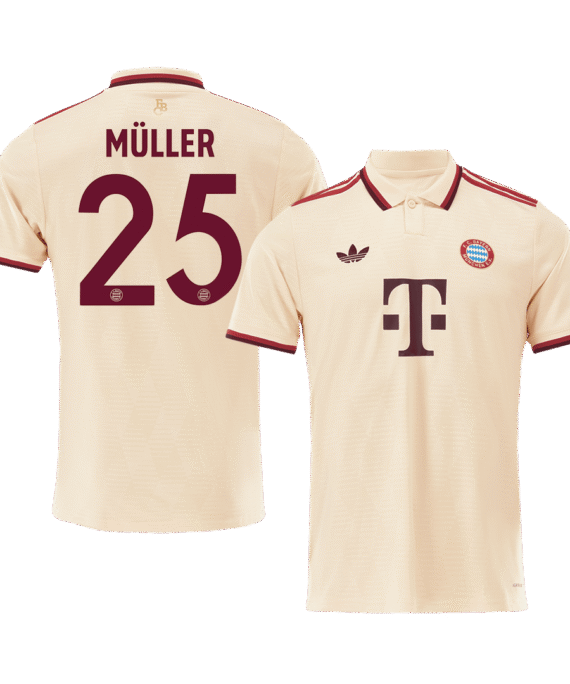 Bayern Munich MÜLLER #25 Third Away Soccer Jersey - UCL Edition