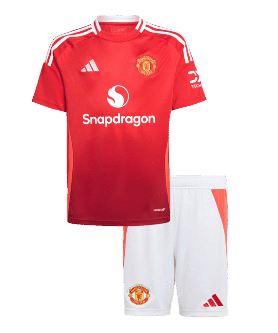 Manchester United Home Jersey Kit Kids(Jersey+Shorts)
