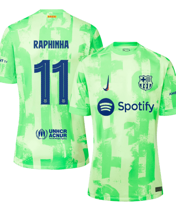 Barcelona RAPHINHA #11 Third Away Jersey - UCL Edition