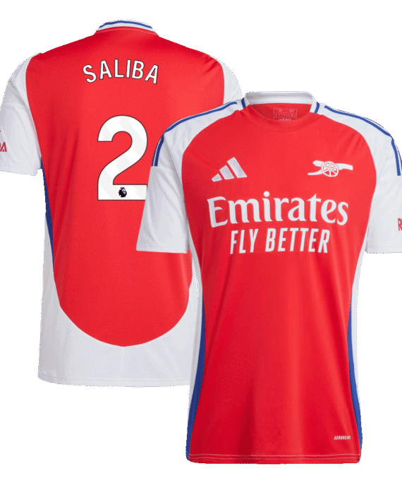 Arsenal SALIBA #2 Home Jersey