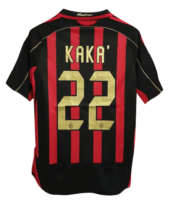 AC Milan KAKA' #22 Home Jersey Retro 2006/07