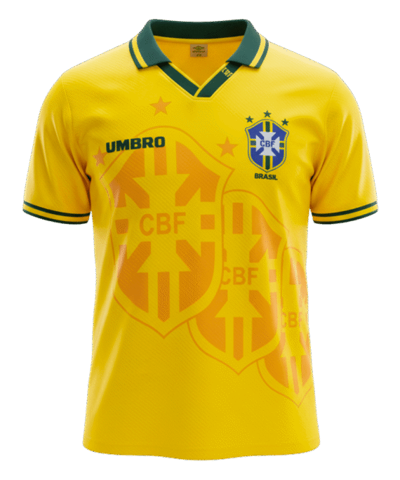 Brazil Home Soccer Jersey Retro 1994