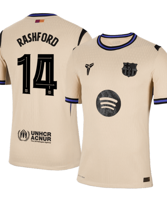 Barcelona RASHFORD #14 Away Soccer Jersey Authentic 2025/26 - UCL Edition