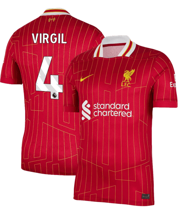 Liverpool VIRGIL #4 Home Soccer Jersey