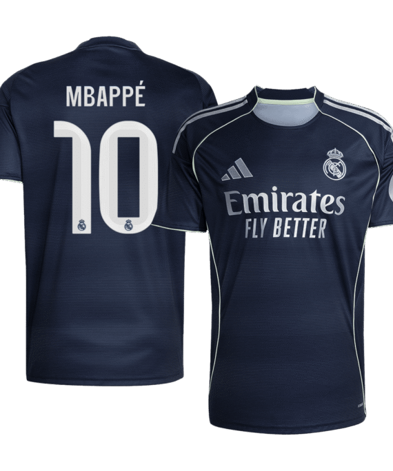 Real Madrid MBAPPÉ #10 Away Soccer Jersey 2025/26