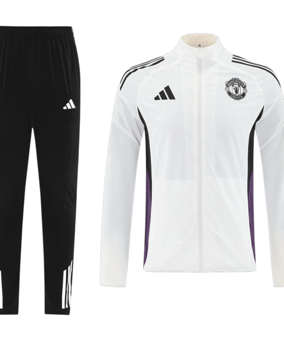 Manchester United Training Kit 2025/26 - White (Top+Pants)