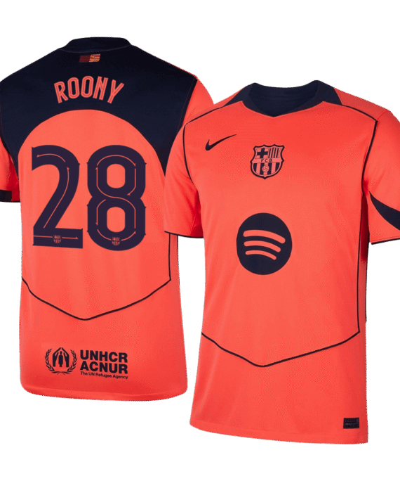 Barcelona ROONY #28 Third Away Soccer Jersey 2025/26