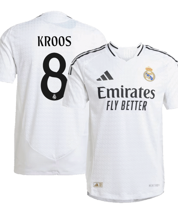 Real Madrid KROOS #8 Home Jersey Authentic