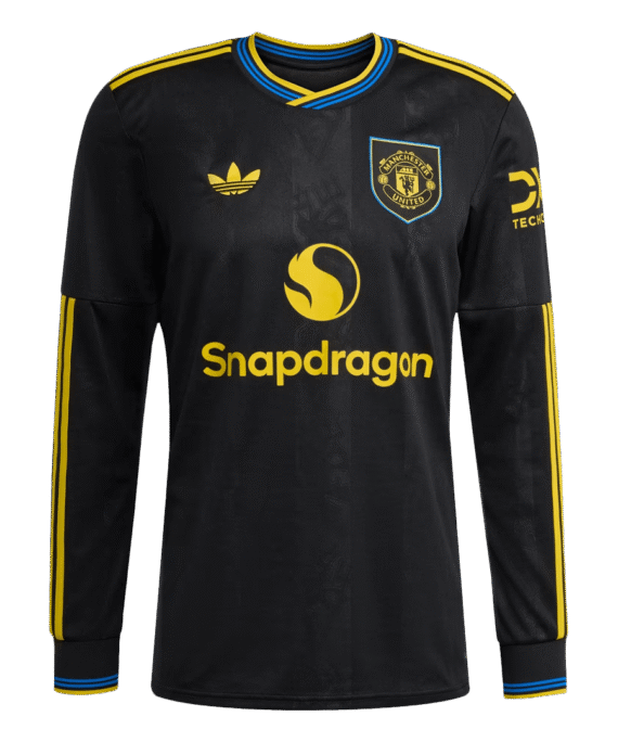 Manchester United Long Sleeve Third Away Soccer Jersey 2025/26