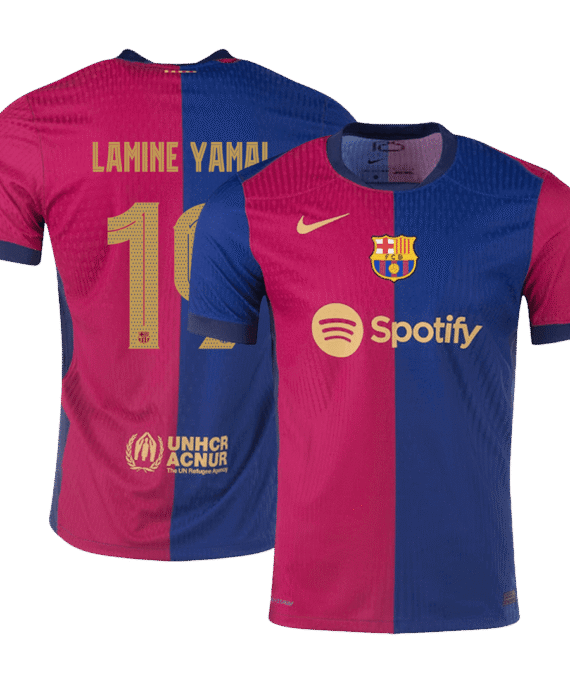 Barcelona LAMINE YAMAL #19 Home Jersey Authentic - UCL Edition