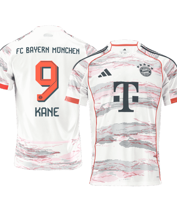 KANE #9 Bayern Munich Away Soccer Jersey 2025/26 White