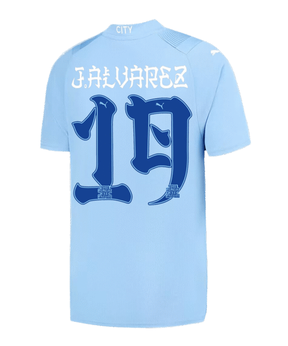 Manchester City J.ALVAREZ #19 Japanese Tour Printing Home Jersey 2023/24