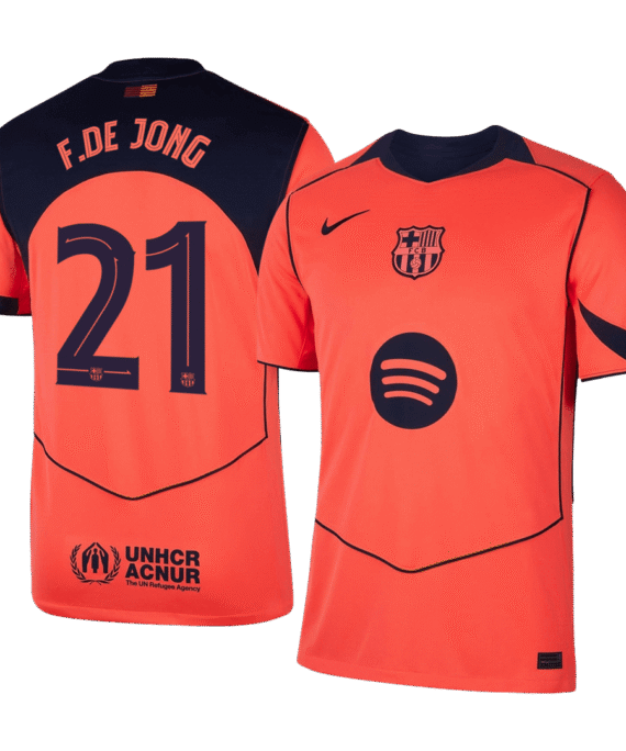 Barcelona F.DE JONG #21 Third Away Soccer Jersey 2025/26 - UCL Edition