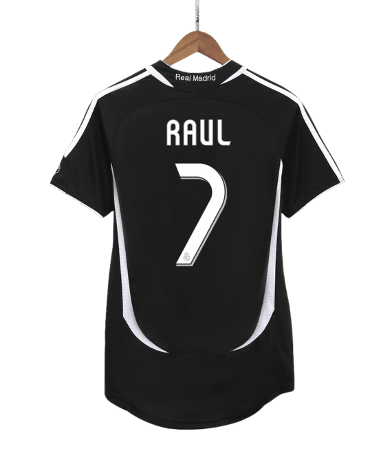 Real Madrid RAUL #7 Away Soccer Jersey Retro 2006/07