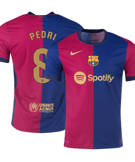 Barcelona PEDRI #8 Home Jersey Authentic