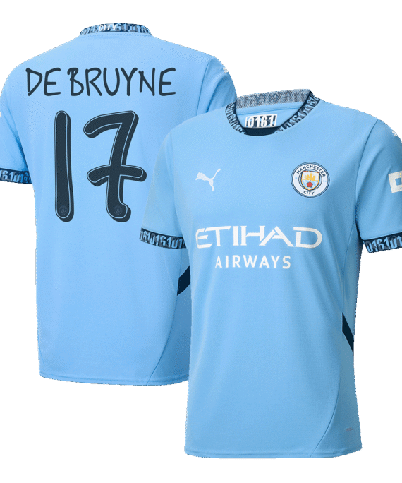Manchester City DE BRUYNE #17 Home Jersey - UCL Edition