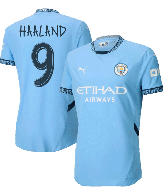 Manchester City HAALAND #9 Home Jersey Authentic - UCL Edition