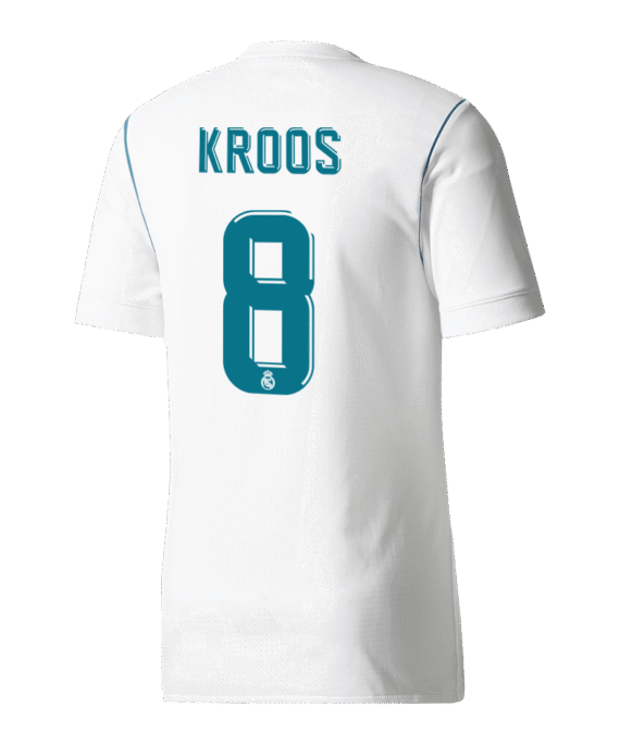 Real Madrid KROOS #8 Home Soccer Jersey Retro 2017/18