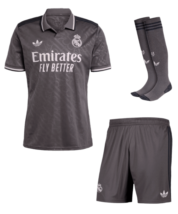Real Madrid Third Away Soccer Jersey Kit (Jersey+Shorts+Socks)