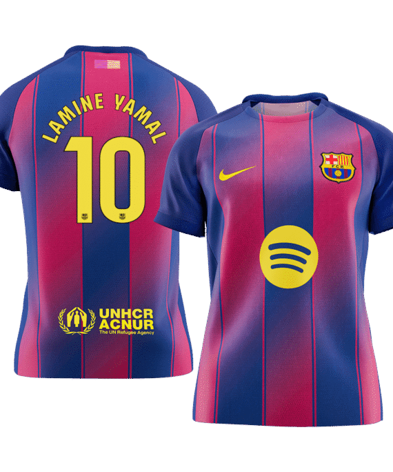 Barcelona LAMINE YAMAL #10 Home Soccer Jersey 2025/26
