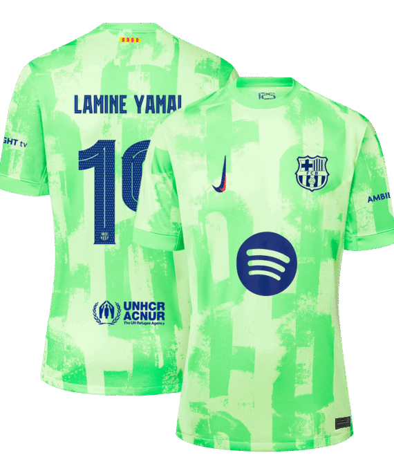 Barcelona LAMINE YAMAL #19 Third Away Jersey - UCL(Spotify Logo Without Text)