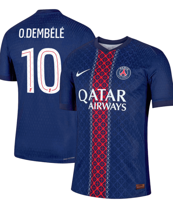 PSG O.DEMBÉLÉ #10 Home Soccer Jersey Authentic 2025/26