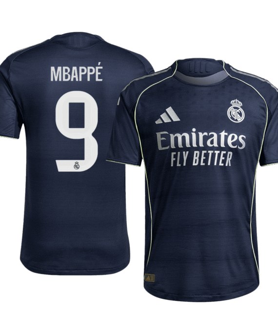 Real Madrid MBAPPÉ #9 Away Soccer Jersey Authentic 2025/26